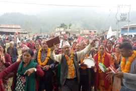 चुनाव नजिकिए संगै  नेकपाको चुनावी गतिविधि तीव्र, ११ वटै वडामा घरदैलो जारी
