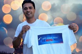 युएसनेपाल पोष्टको प्रचारात्मक टिर्सट सार्वजनिक