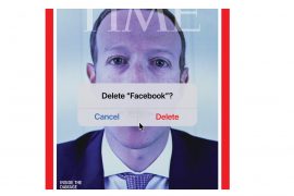 टाइम्सकेा कभर पेजमा फेसबुक राख्ने कि डिलिट गर्ने बारेमा  पाठकलाई प्रश्न ?
