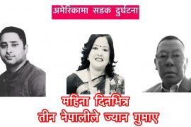 अमेरिकामा महिना दिनमा तीन नेपालीले सडक दुर्घटनामा ज्यान गुमाए