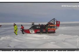 विस्कन्सनको समुन्द्रमा जमेको हिउको ढिस्का फुटेपछि फसेका २७ जनाको उद्धार