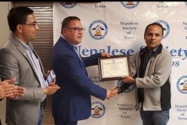नेपाली समाज टेक्ससको कोषाध्यक्षमा दिनेश न्यौपानेको पदभार ग्रहण