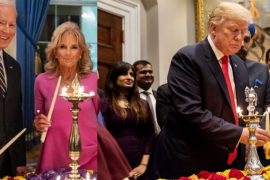 अमेरिकामा राष्ट्रपति बाइडेन र पुर्व राष्ट्रपति डोनाल्ड ट्रम्पले दिपावली मनाउदै